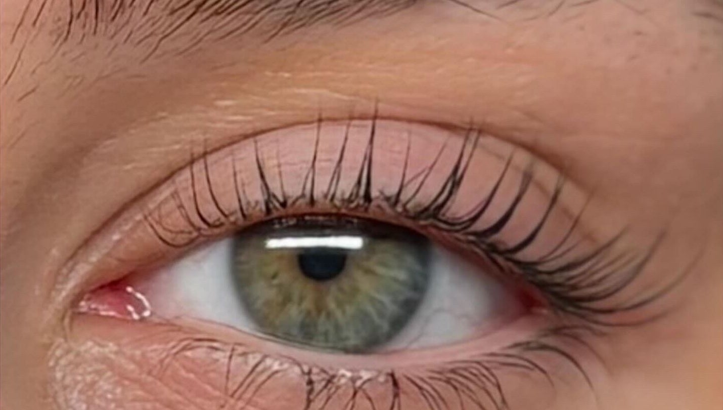 Close-up of elegant eyelashes at Longhorn Beauty Academy, Post Falls, Idaho, US.