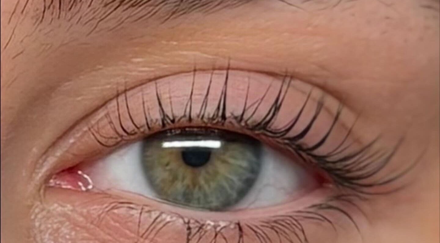 Close-up of elegant eyelashes at Longhorn Beauty Academy, Post Falls, Idaho, US.