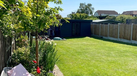 Lush garden view at The Retreat Room, Southend-on-sea, England, GB, offering peaceful ambiance and relaxation.
