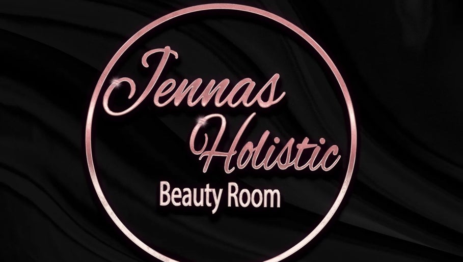 Jenna's Holistic Beauty Room logo in stylish pink lettering, Whickham, England, GB.