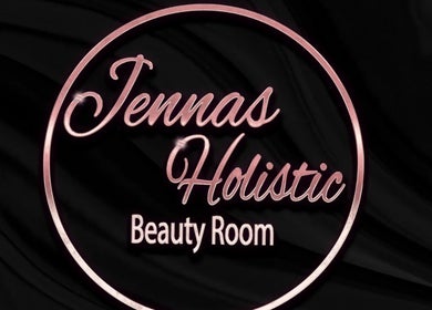Jenna's Holistic Beauty Room logo in stylish pink lettering, Whickham, England, GB.