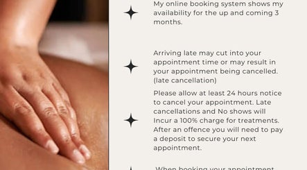 Massage hand at Jenna's Holistic Beauty Room, Whickham, England, GB enhancing tranquility.