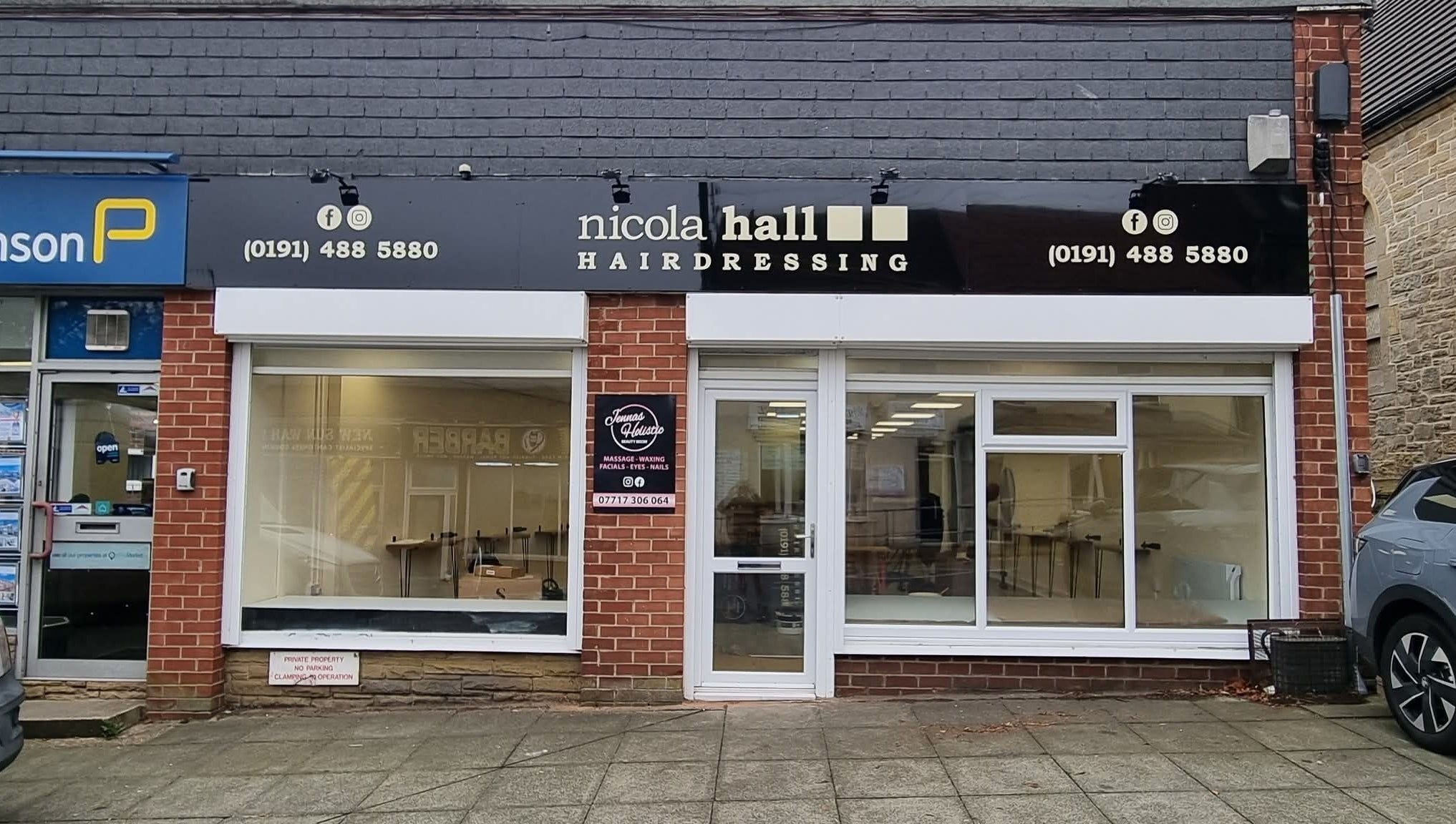 View of Jenna's Holistic Beauty Room exterior in Whickham, England, GB, showcasing a welcoming entrance.