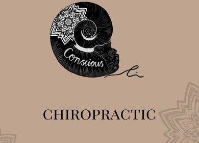 Consciousli Chiropractic logo with mandala design in Albufeira, Faro, PT.