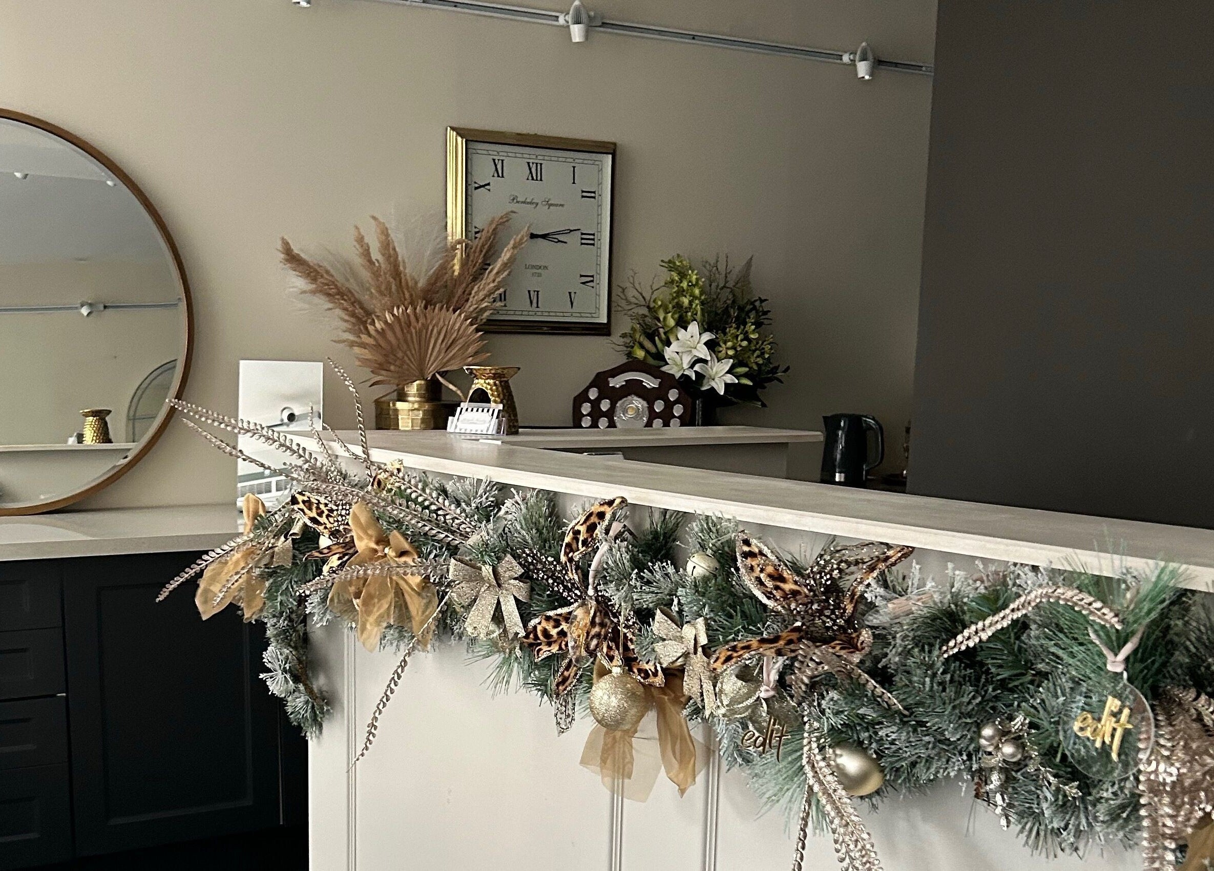 Elegant decor at reception in Daisy at Lash Queen - Edit Clinic, Bury St Edmunds, England, GB.