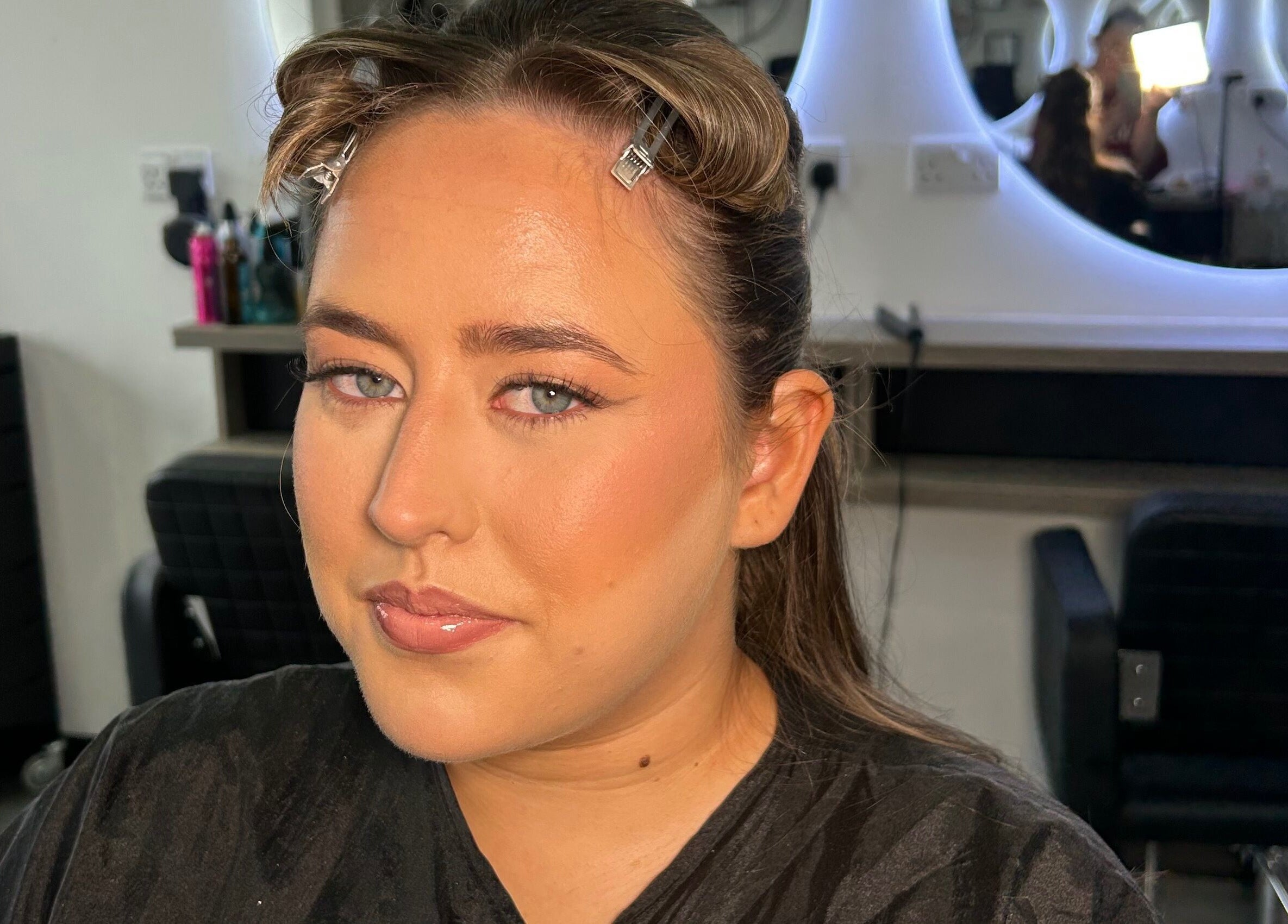 Elegant makeup look at Hannah Kathleen salon, Birmingham, England, GB, showcasing professional beauty services.