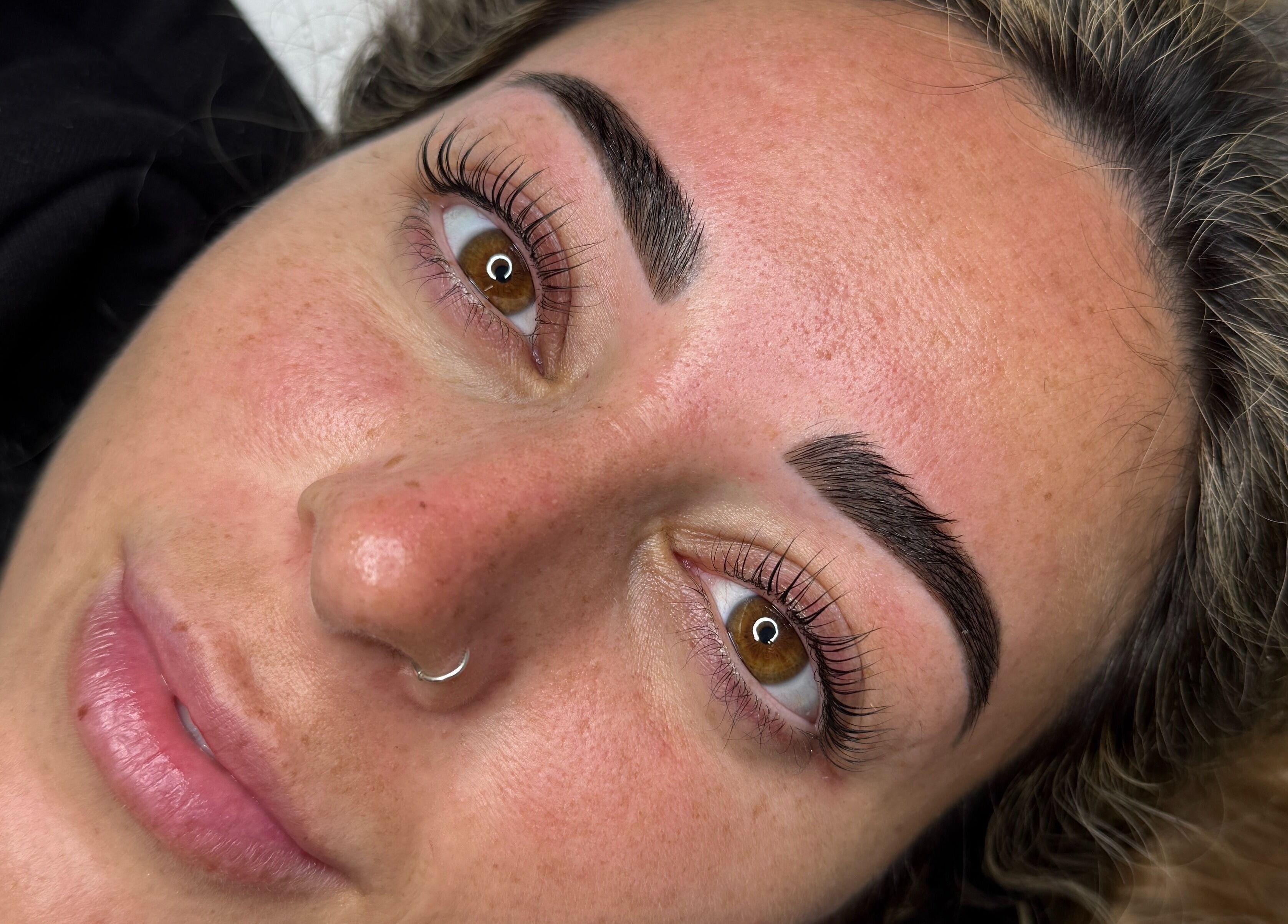 Perfectly shaped eyebrows and lashes at Lmv Studio, Mermaid Waters, Queensland, AU.