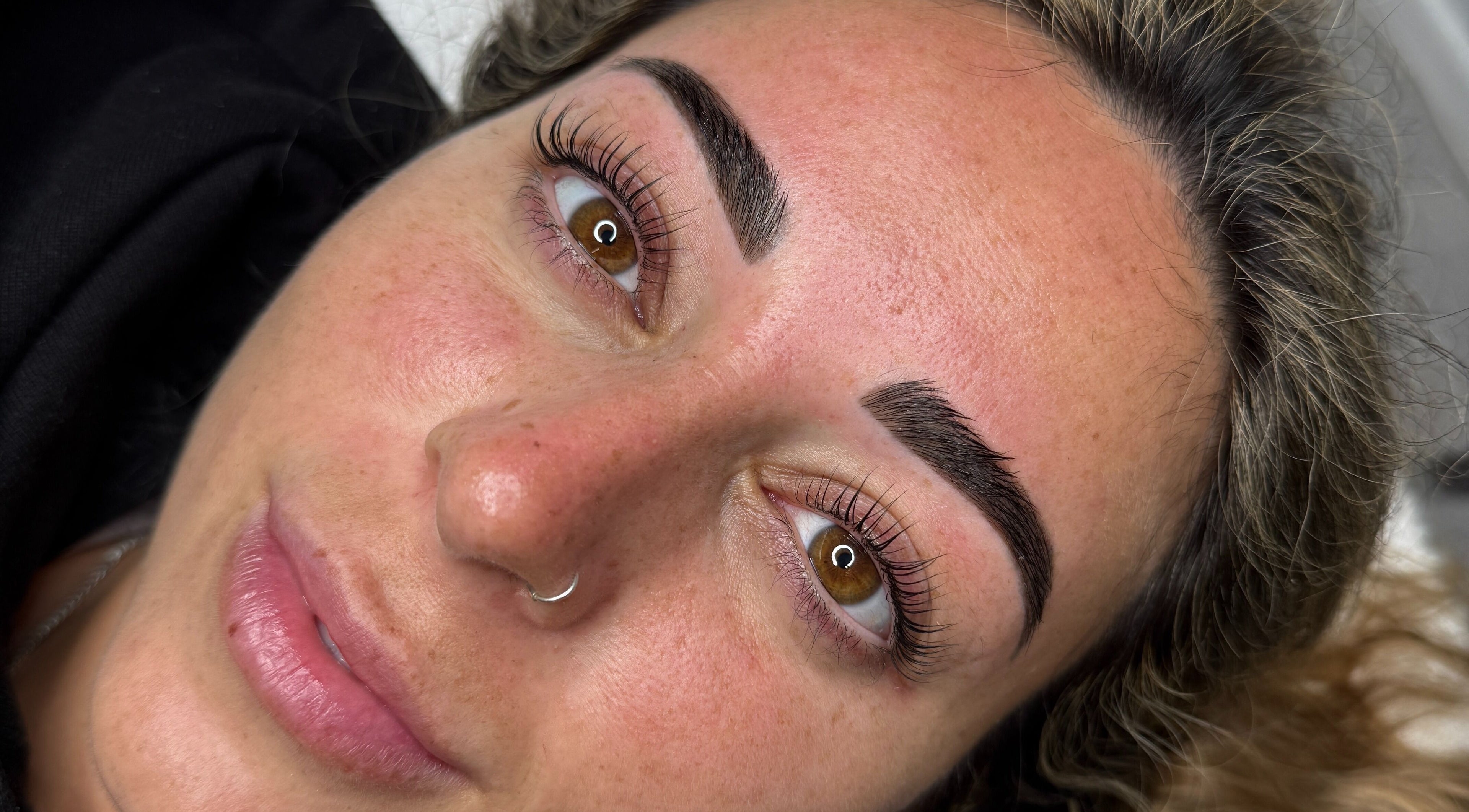 Perfectly shaped eyebrows and lashes at Lmv Studio, Mermaid Waters, Queensland, AU.