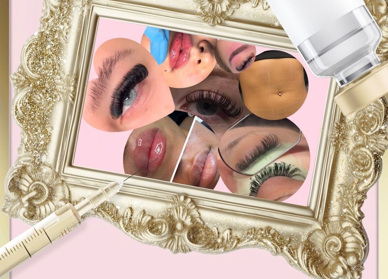 Beauty treatments at Deebeautystop, London, England, GB, showcasing lips, lashes, and more.