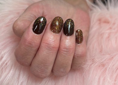 Elegant glitter nail design at Nails by Freya (Prestatyn), Prestatyn, Wales, GB, showcasing chic style.