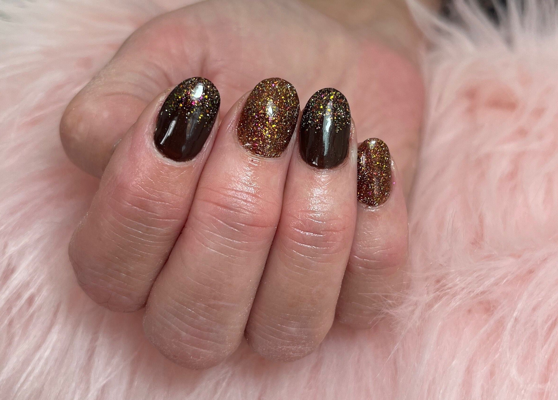 Stunning glitter nails by Nails by Freya (Prestatyn) in Prestatyn, Wales, GB. Perfect for a glamorous look.