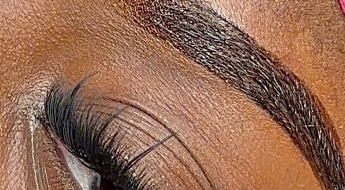 Close-up of well-groomed eyebrow at Essence Oasis Salon and Spa, Saint John's, Saint John, AG.