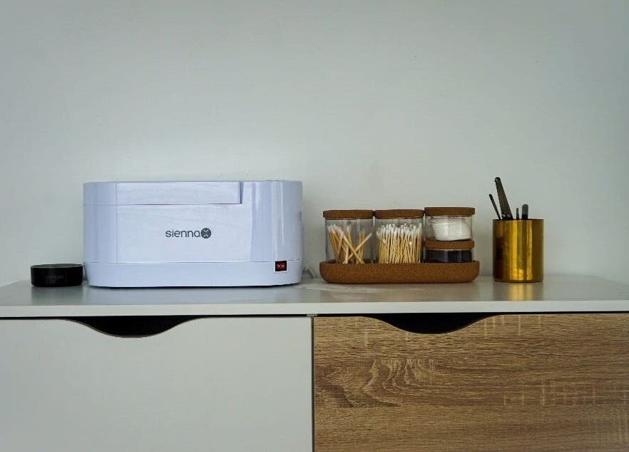 Le Roux Beauty in Langford, England, GB features a neat setup with a sienna X machine and grooming tools.