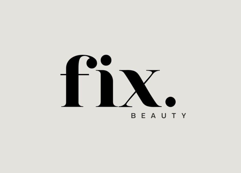 Fix Beauty logo on a neutral background, representing a premier venue in Glasgow, Scotland, GB.
