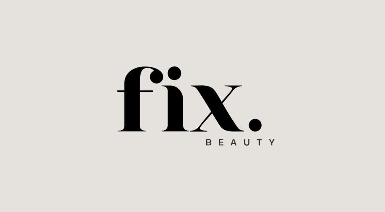 Fix Beauty logo on a neutral background, representing a premier venue in Glasgow, Scotland, GB.