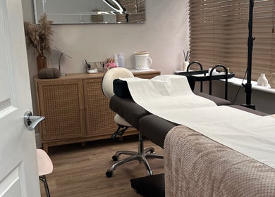 Stylish treatment room at Pure Beauty & Skincare Roos, Roos, England, GB with cozy decor and comfortable facilities.