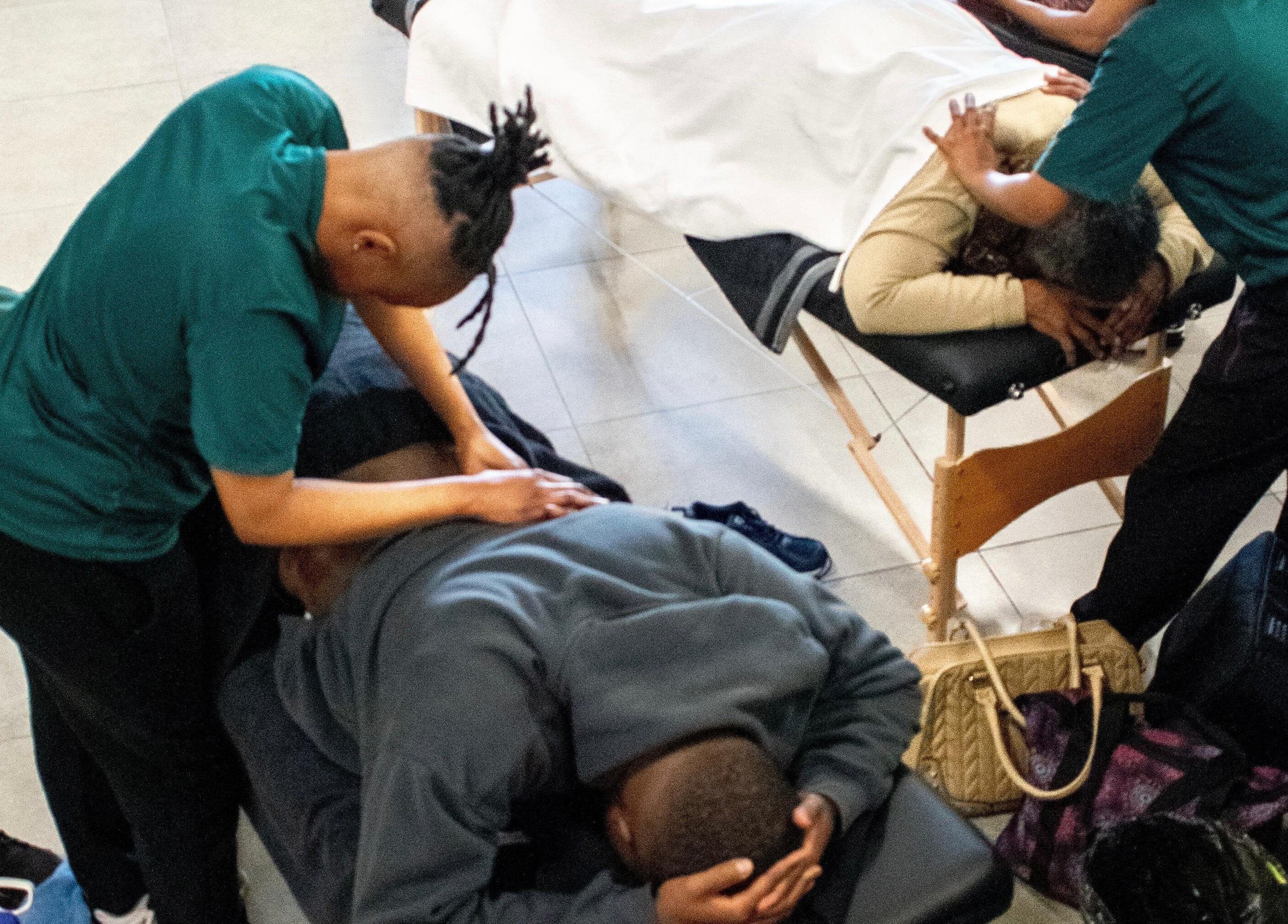 Massage therapy at Divine Health Recovery Virgin Active 14th Avenue Roodepoort, Gauteng, ZA.