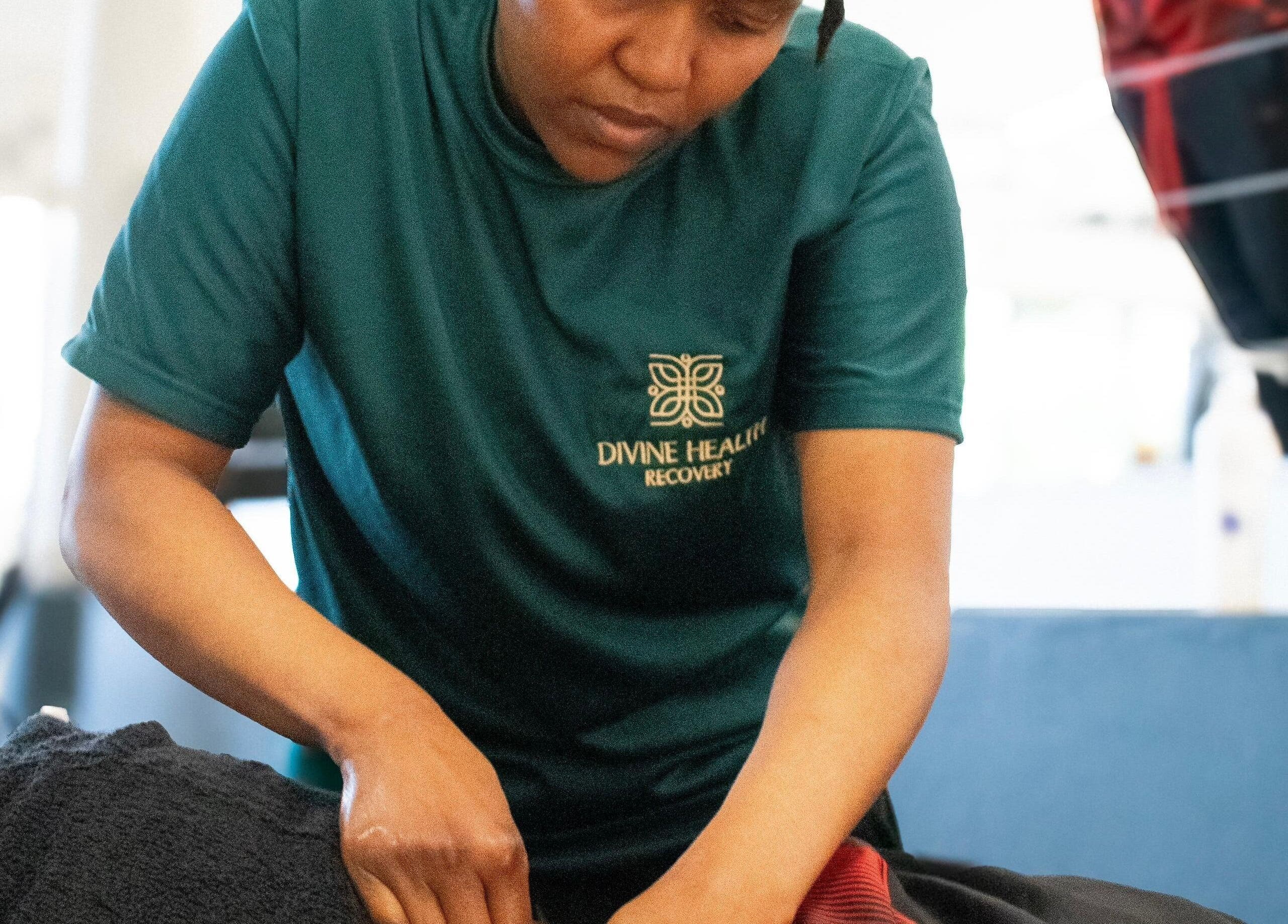 Massage session at Divine Health Recovery Virgin Active 14th Avenue Roodepoort, Roodepoort, Gauteng, ZA.