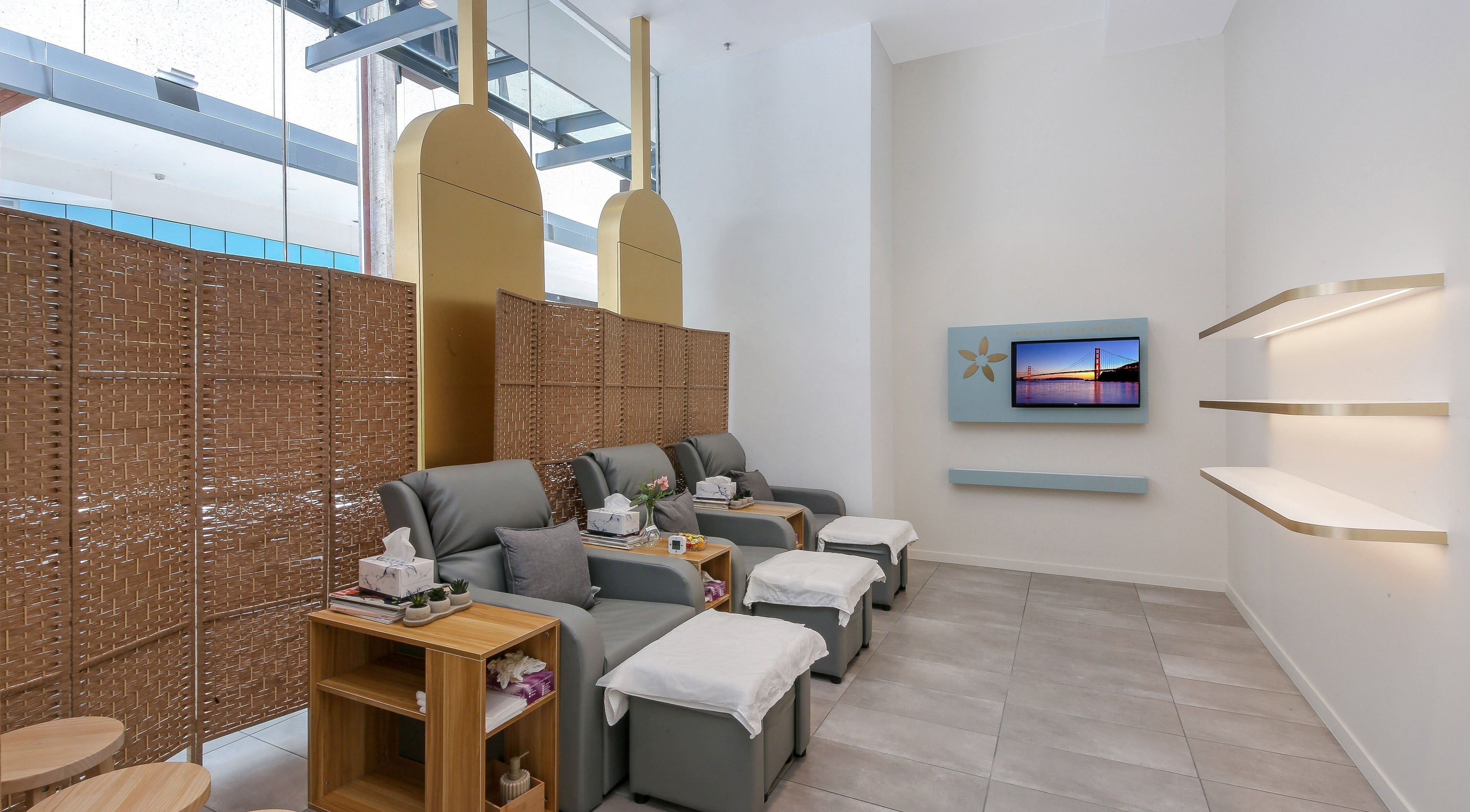 Tranquil massage chairs at New Star Massage, Ryde, New South Wales, AU, offering relaxation and serenity.