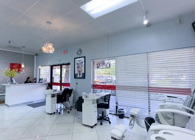 Sophisticated interior of The Lotus Chair, LLC in Boca Raton, Florida, US, featuring cozy treatment chairs.