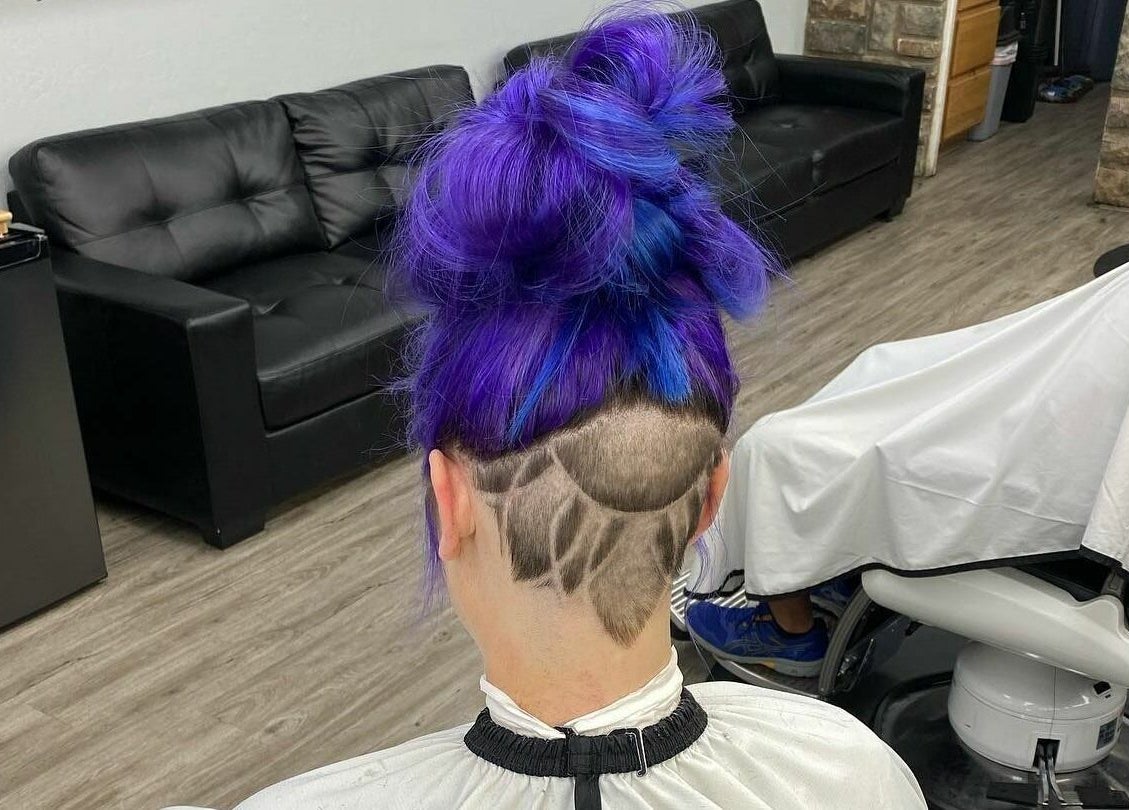 Unique undercut hair design at Executive Men's Grooming Mesa in Mesa, Arizona, US.