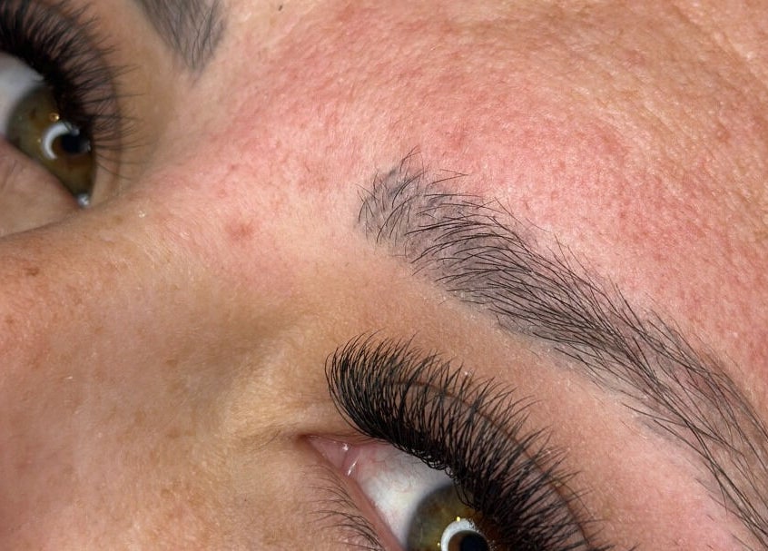 Beautifully shaped eyebrows and lush lashes at Get Set Glow, Deception Bay, Queensland, AU.