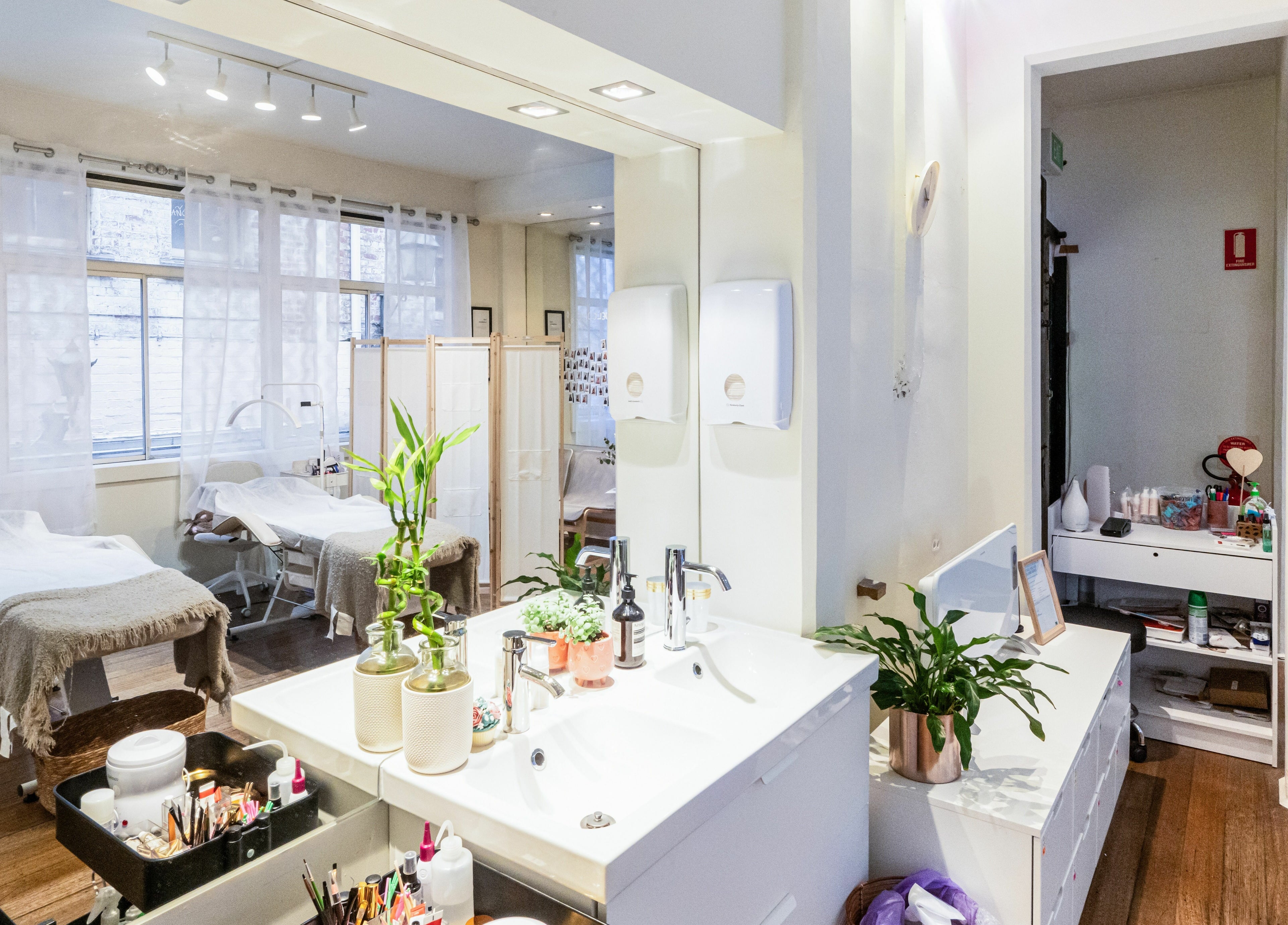 Tranquil spa interior at Lalulash.beauty, Melbourne, Victoria, AU showcasing cozy treatment areas.