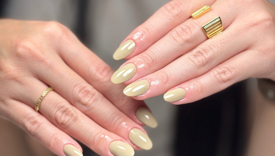 Elegant beige manicure at Cris Nails - Manicure & Pedicure, Surfers Paradise, Queensland, AU.