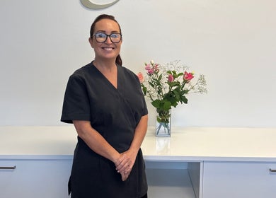 Friendly staff at The Retreat Room At GloMedispa, Grantham Farm, New South Wales, AU welcoming guests.
