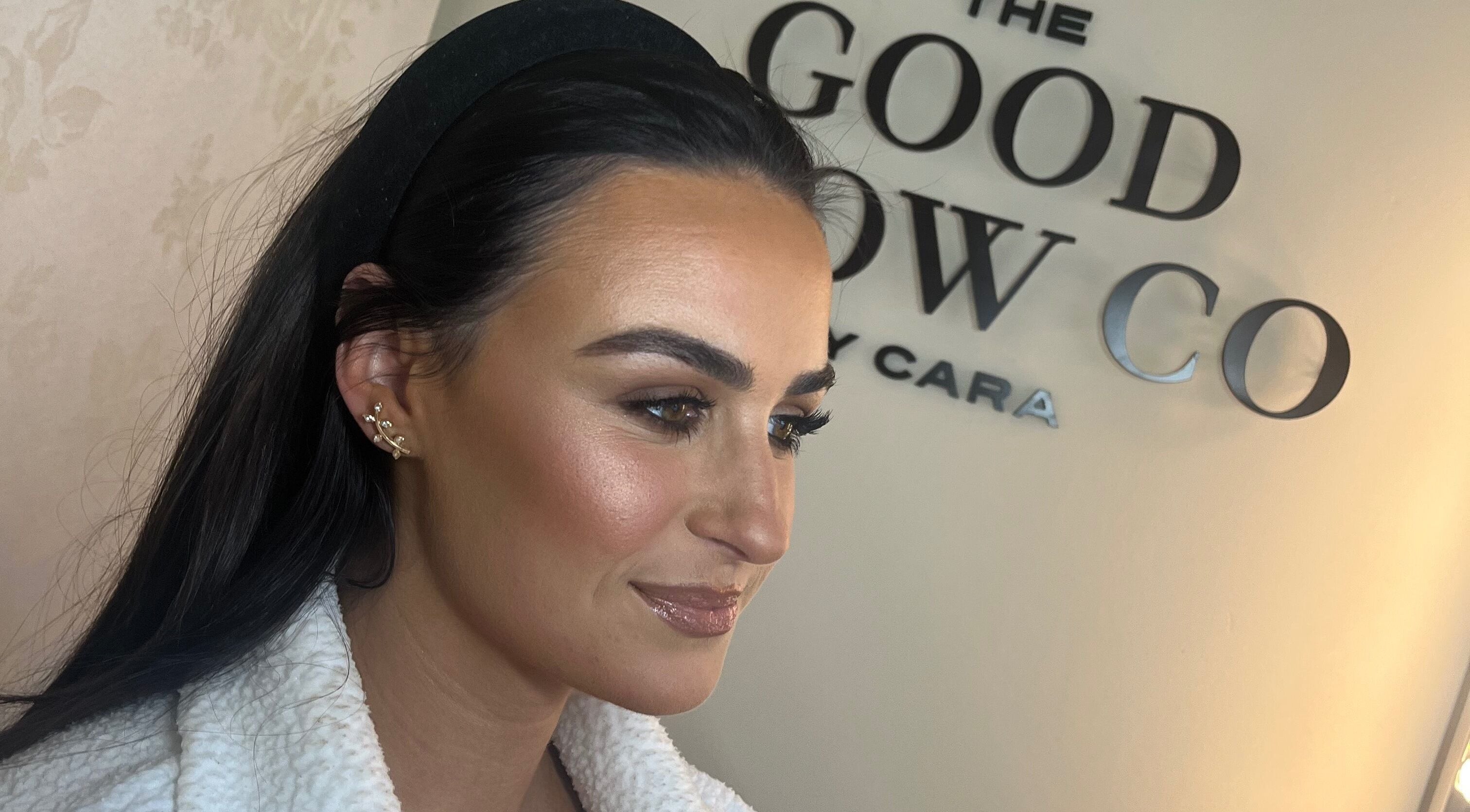 Elegant woman with glowing makeup at Home Appointments @ Carrickmines Dublin 18. Dublin, County Dublin, IE.