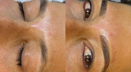 Eyebrow microblading before and after at Symmetry Bespoke Beauty, Johannesburg, Gauteng, ZA.