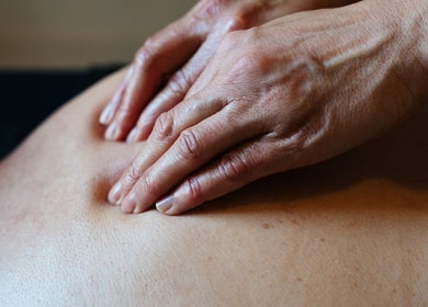 Close-up of hand massage at Everyone Loves Massage at CFP Pilates Studio, Norwich, England, GB.