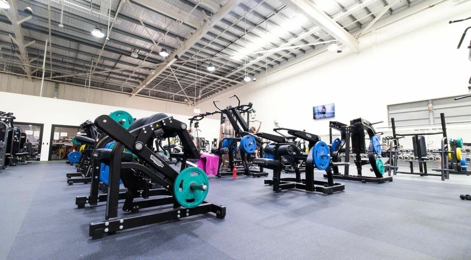 Modern gym equipment at EMF Performance Centre | Coomera located in Upper Coomera, Queensland, AU.