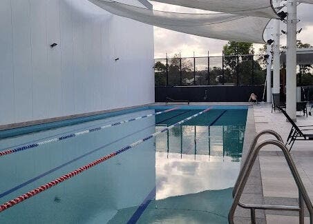 Outdoor pool at EMF Performance and Recovery Centre | Nerang, Highland Park, Queensland, AU.