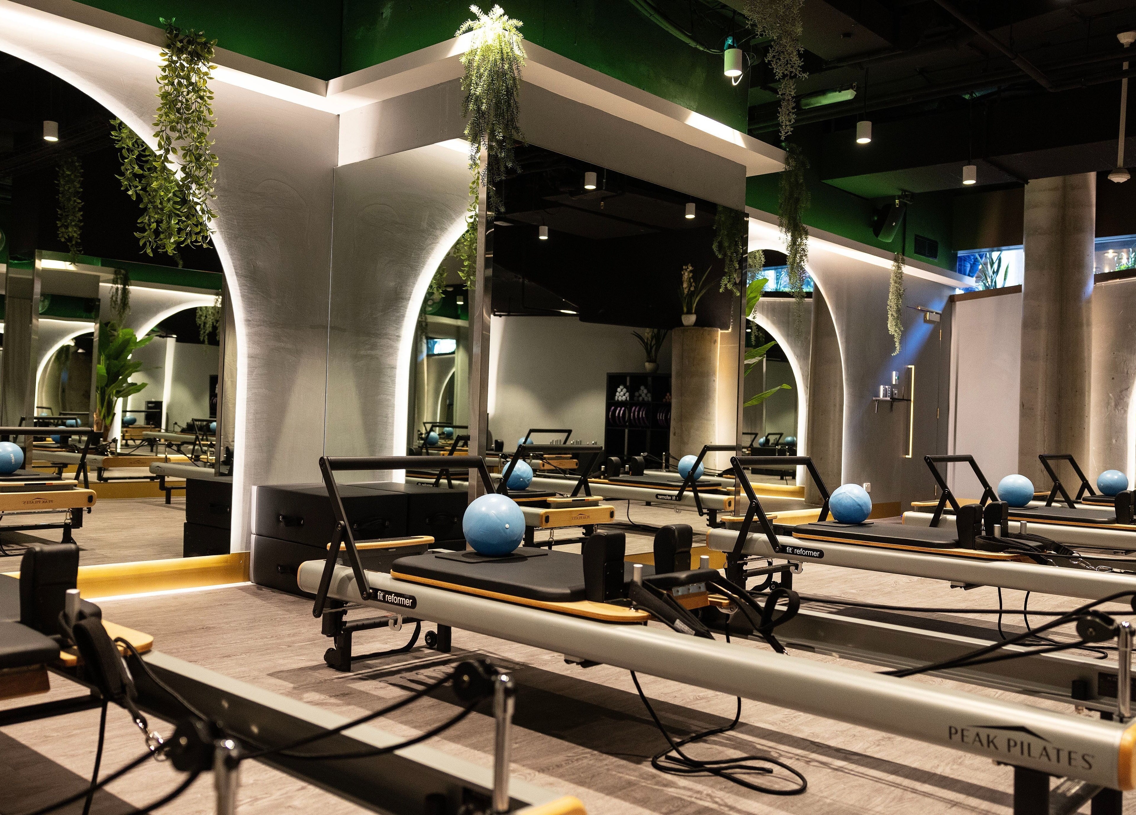 Modern Pilates studio at EMF Health Club | Circular Quay, Sydney, New South Wales, AU with top-notch reformers.