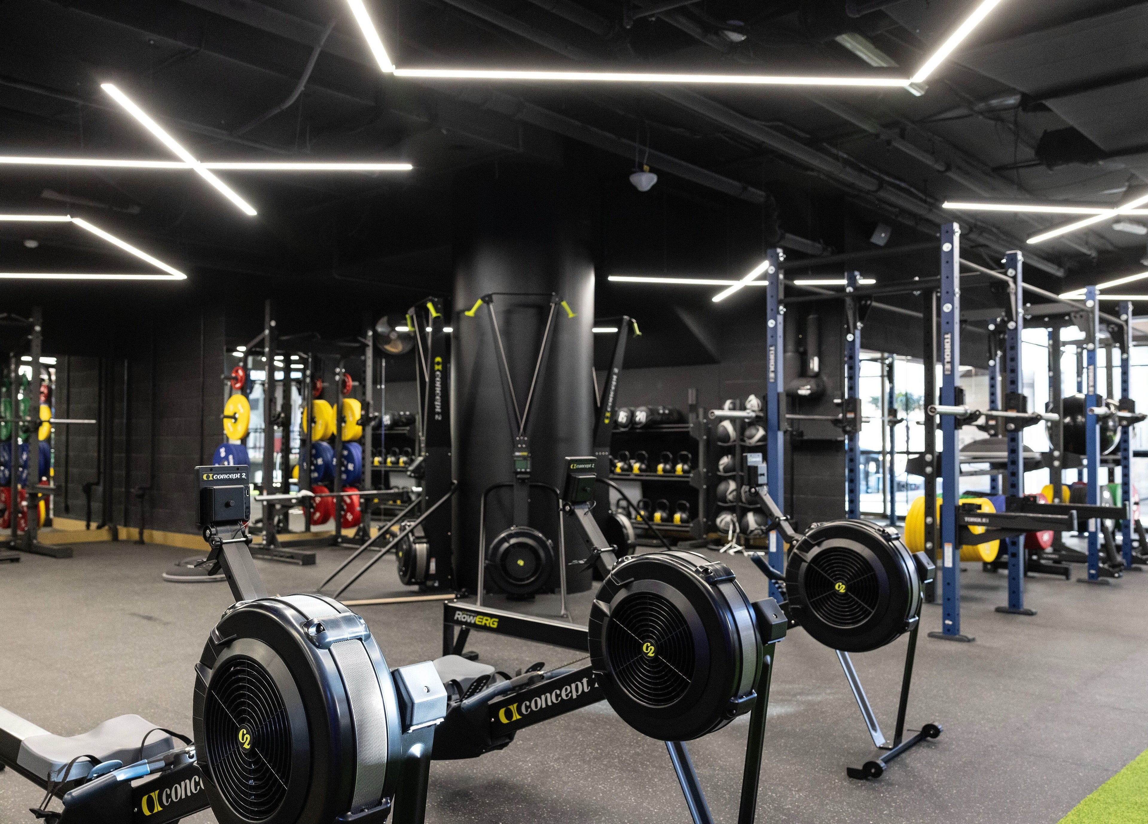 Spacious gym area at EMF Health Club | Circular Quay, Sydney, New South Wales, AU with modern equipment.