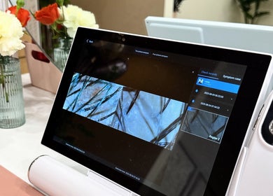 Digital analysis setup at TT Head Spa Long Beach, showcasing serene aesthetics in Long Beach, California, US.