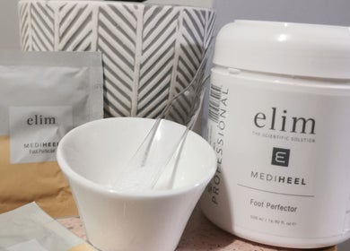 Foot care kit at The Nail Lady, Londonderry, Northern Ireland, GB. Includes Elim products for superior treatment.