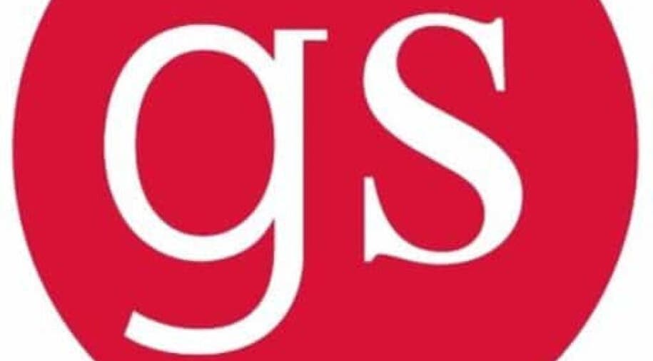 Logo of Waves Massage at Grant Saw Solicitors, London, GB, with red GS initials.