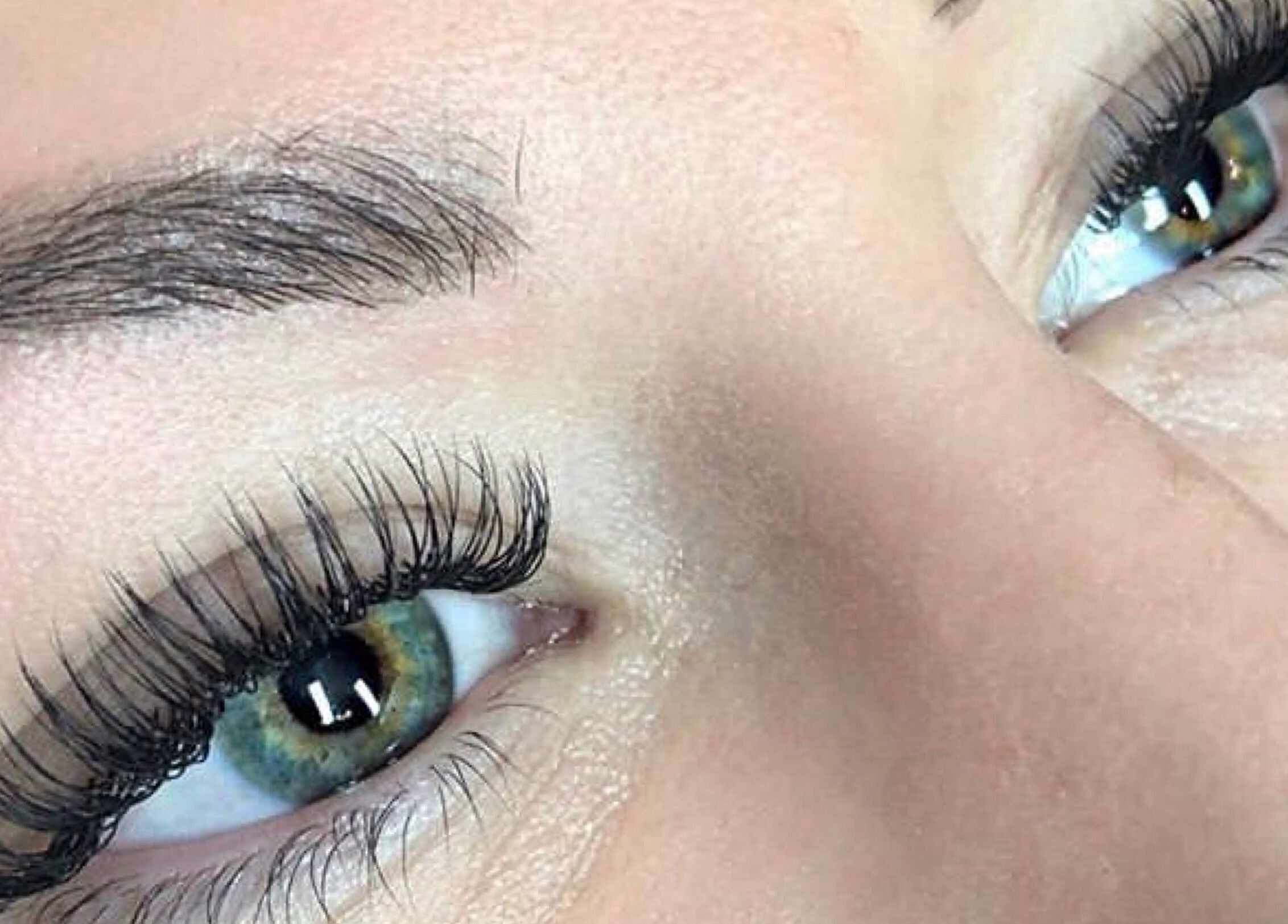 Enhanced eyelashes at Jodie's Beauty & Aesthetics Lounge in Lancaster, England, GB, showcasing lash artistry.