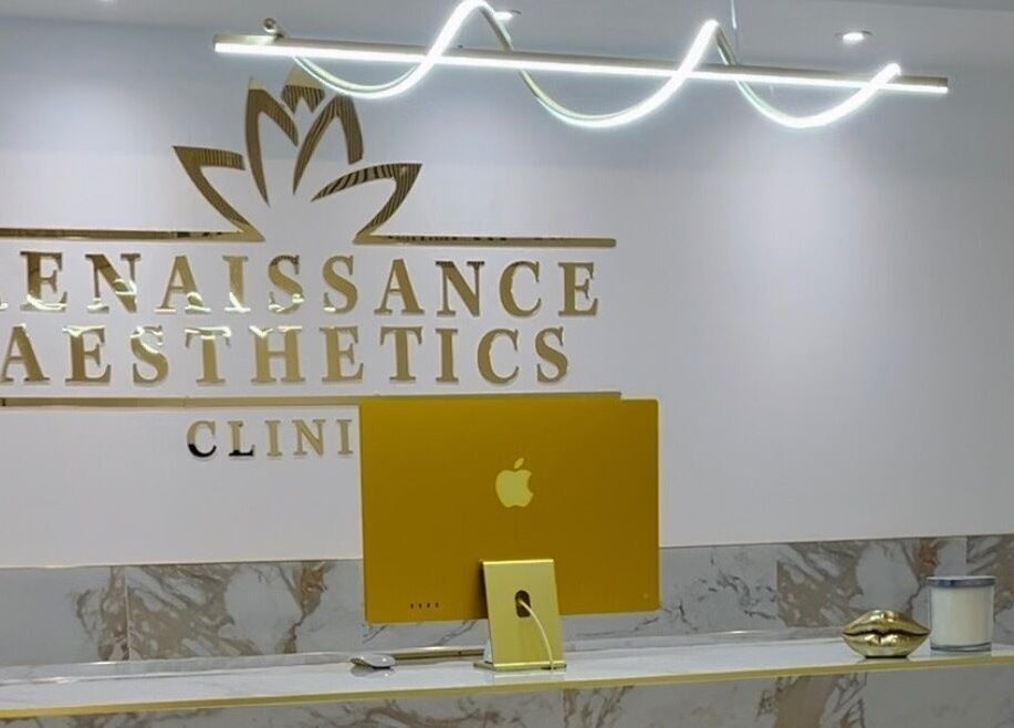 Front desk of Renaissance Aesthetics in Sligo, County Sligo, IE with modern decor and elegant design.