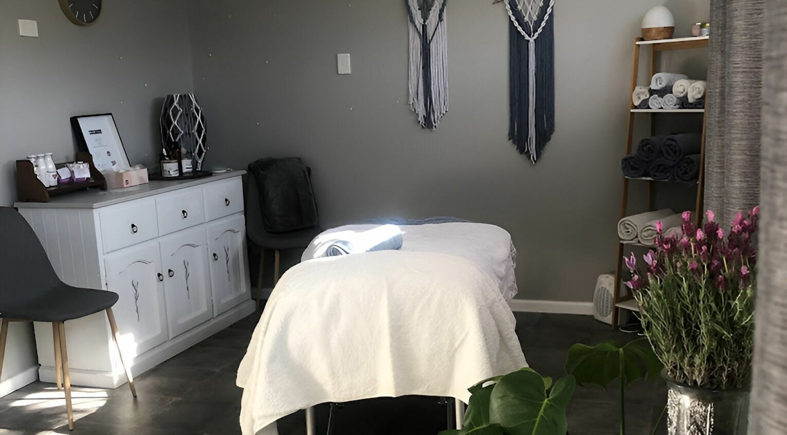 Calm massage room at Kays Remedial Massage Therapy in Barrack Heights, New South Wales, AU.