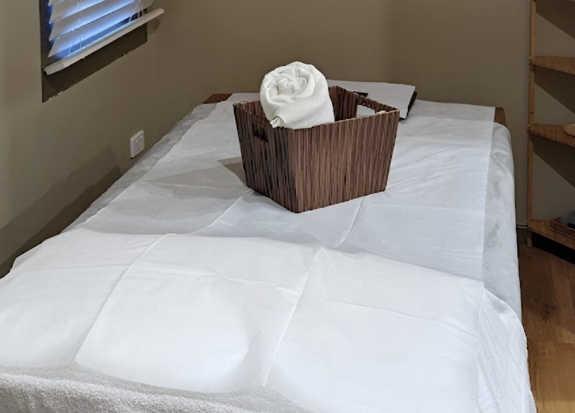 Relaxing massage table at Serenity Cammeray Lux Spa, Cammeray, New South Wales, AU.