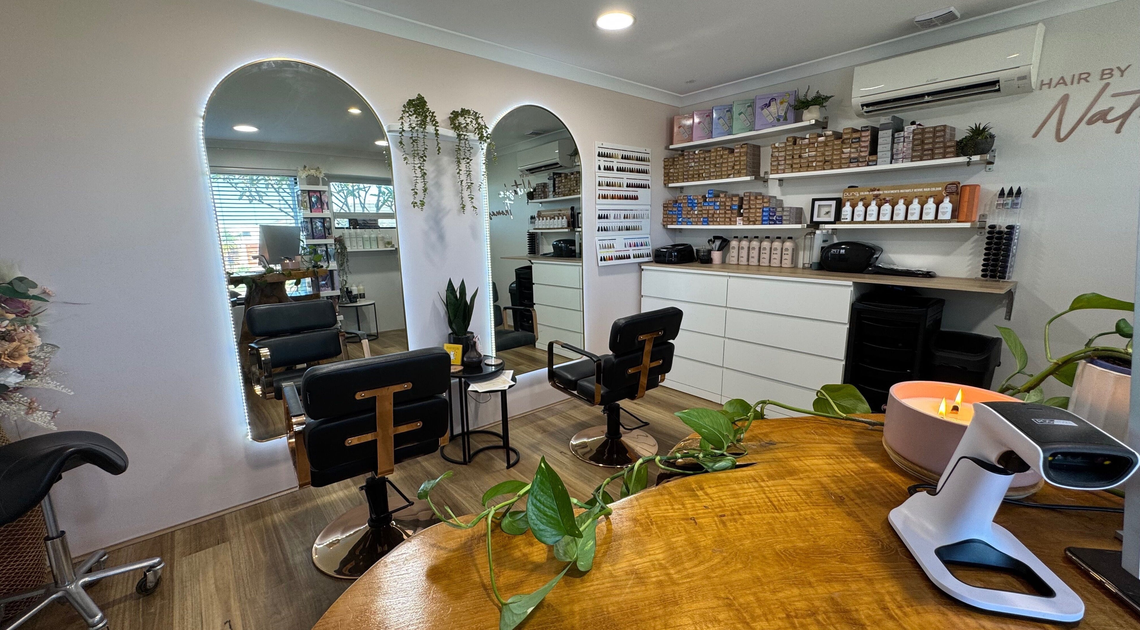Modern salon interior at Exclusive Look/ Hair by Natasha Thomas in Wanneroo, Western Australia, AU.