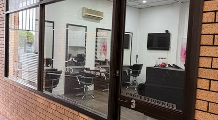 Entrance to The Hair Project Sydney in Five Dock, New South Wales, featuring modern salon interiors.