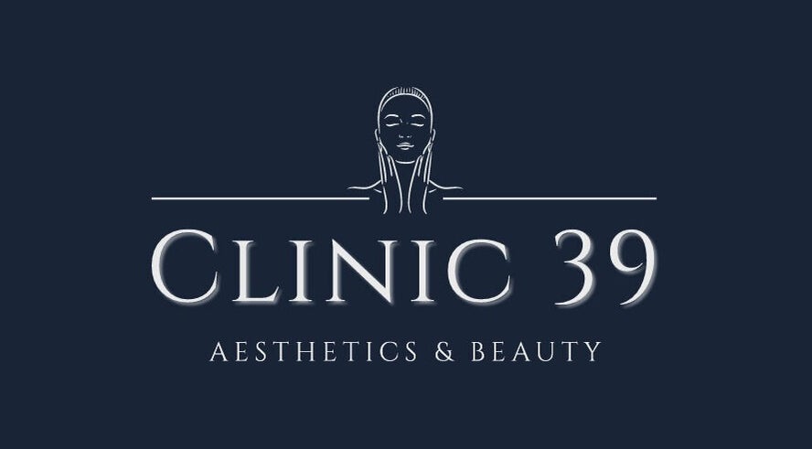 Logo for Clinic 39 Aesthetics & Beauty, Swansea, Wales, GB. Features elegant minimalist face outline.