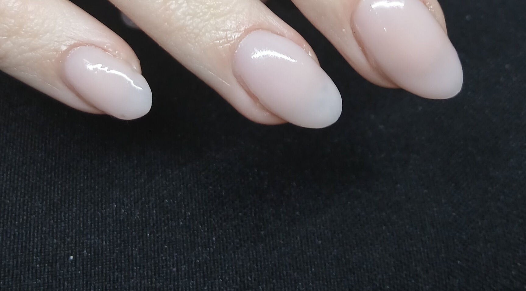 Glossy nude nails from Nails by Karen in Cape Town, Western Cape, ZA.