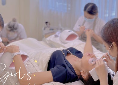 Woman enjoys relaxing beauty treatment at Nicce Luxury Beauty Ltd, Hong Kong Island, HK.