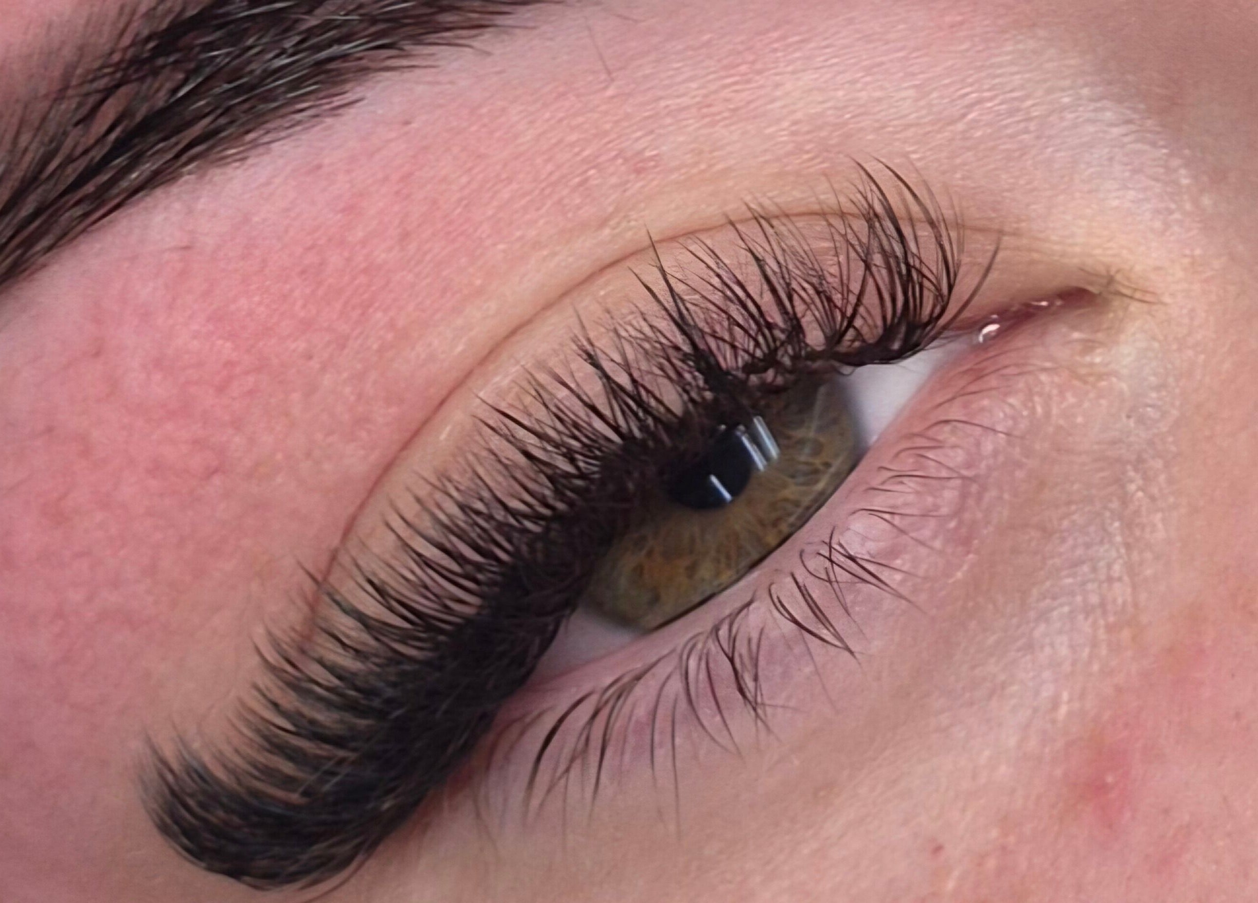 Close-up of voluminous lashes from E-Creations Beauty Salon, Jeffreys Bay, Eastern Cape, ZA.