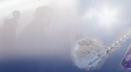 Serene abstract image with misty silhouettes and gems at Otjiwarongo Hadassa Guesthouse, Otjozondjupa Region, NA.
